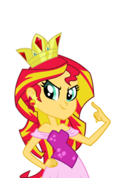 Size: 1024x1448 | Tagged: safe, artist:victoriathekitty, sunset shimmer, equestria girls, g4, my little pony equestria girls, crown, fall formal outfits, female, meme, prom queen meme, simple background, solo, transparent background, vector