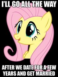 Size: 750x1000 | Tagged: safe, fluttershy, g4, female, image macro, innuendo, meme, painfully innocent fluttershy, solo