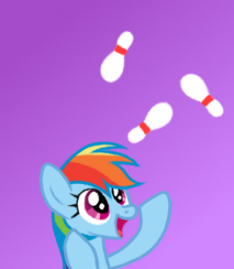 Size: 213x244 | Tagged: safe, artist:the-ross, rainbow dash, g4, bowling pin, female, juggling, solo