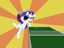 Size: 800x600 | Tagged: safe, artist:the-ross, rarity, g4, female, ping pong, solo