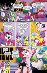 Size: 1040x1600 | Tagged: safe, idw, official comic, diamond rose, lemony gem, princess cadance, shining armor, alicorn, pegasus, pony, unicorn, g4, neigh anything, spoiler:comic, spoiler:comic12, album cover, background pony, caboodles, canterlot, clothes, comic, dress, female, gasp, glowing horn, horn, idw advertisement, lens flare, levitation, magic, magic aura, male, mare, mouth hold, ponified, ponified album cover, prance and the revolution, preview, prince (musician), prince and the revolution, purple rain, raised hoof, record, speech bubble, stallion, teddy bear, telekinesis, the equine league, the hoof beats, the human league, windswept mane