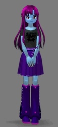 Size: 279x604 | Tagged: safe, mystery mint, equestria girls, g4, background human, female, mabinogi, simple background, solo