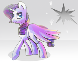 Size: 1500x1200 | Tagged: safe, artist:zoiby, rarity, alicorn, pony, g4, alicornified, female, race swap, raricorn, solo