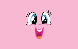 Size: 500x313 | Tagged: safe, pinkie pie, g4, face, faic, female, solo, wallpaper