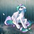 Size: 1500x1500 | Tagged: safe, artist:katiramoon, princess celestia, alicorn, pony, g4, crying, female, mare, missing accessory, rain, sad, solo, wet mane