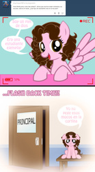 Size: 1236x2225 | Tagged: safe, artist:shinta-girl, oc, oc only, oc:shinta pony, ask, comic, spanish, translated in the description, tumblr
