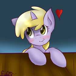 Size: 1000x1000 | Tagged: safe, artist:freefraq, dinky hooves, g4, cute, female, heart, solo