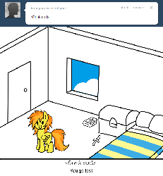 Size: 666x719 | Tagged: safe, artist:php92, spitfire, ask spitfire the wonderbolt, g4, animated, female, solo, tumblr