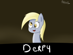 Size: 2000x1500 | Tagged: safe, artist:spenws, derpy hooves, pegasus, pony, g4, cute, derp, female, mare, portrait, solo