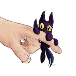 Size: 1620x1620 | Tagged: safe, artist:aaronmk, bat pony, pony, hand, in goliath's palm, solo, tiny