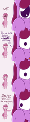 Size: 720x2878 | Tagged: safe, artist:skoon, berry punch, berryshine, ruby pinch, earth pony, pony, ask berry punch, g4, bipedal, wat