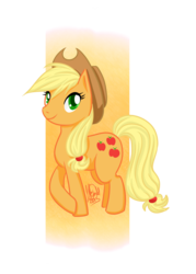 Size: 1500x2100 | Tagged: safe, artist:jisu-hime, applejack, g4, crossed hooves, female, solo