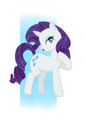 Size: 1500x2100 | Tagged: safe, artist:jisu-hime, rarity, pony, unicorn, g4, female, mare, open mouth, raised hoof, simple background, solo, transparent background