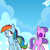 Size: 3000x3000 | Tagged: safe, artist:screwballthepirate, rainbow dash, screwball, g4