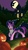 Size: 1200x2174 | Tagged: safe, artist:10307, star swirl the bearded, twilight sparkle, pony, unicorn, g4, clothes, costume, female, halloween, jack-o-lantern, moon, nightmare night, pixiv, pumpkin, solo, star swirl the bearded costume, unicorn twilight