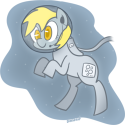Size: 684x684 | Tagged: safe, artist:dinoderp, derpy hooves, pegasus, pony, g4, astronaut, female, mare, solo, space