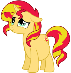 Size: 999x1030 | Tagged: safe, sunset shimmer, pony, unicorn, g4, female, floppy ears, mama sunset, pregnant, pregnant edit, simple background, smiling, solo, standing, vector, white background