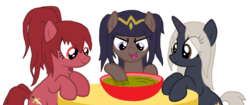 Size: 1024x432 | Tagged: safe, artist:superbashsisters, anna (fire emblem), fire emblem, fire emblem awakening, ponified, tharja