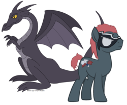 Size: 985x812 | Tagged: safe, artist:superbashsisters, dragon, fire emblem, fire emblem awakening, gerome, mask, minerva, ponified