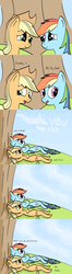 Size: 1200x4535 | Tagged: safe, artist:redesine, applejack, rainbow dash, ask applejack and rainbow dash, g4, ask, female, lesbian, ship:appledash, shipping, tumblr