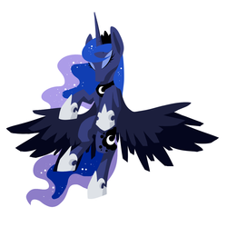 Size: 1250x1250 | Tagged: safe, artist:kimdragon321, princess luna, g4, eyes closed, female, simple background, solo