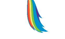 Size: 500x300 | Tagged: safe, artist:favponyplus, rainbow dash, g4, ambiguous gender, animated, cute, dashabetes, simple background, solo, tail