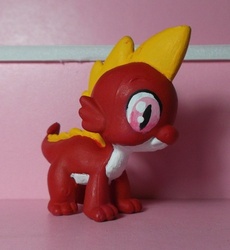 Size: 460x500 | Tagged: safe, artist:sanadaookmai, fiery, dragon, g1, g4, customized toy, g1 to g4, generation leap, irl, photo, toy