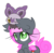 Size: 2500x2462 | Tagged: safe, artist:starlightlore, oc, oc only, oc:heartbeat, bat pony, noibat, pony, blank flank, crossover, heart eyes, poké ball, pokémon, pokémon x and y, simple background, solo, transparent background, wingding eyes