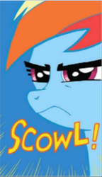 Size: 318x551 | Tagged: safe, idw, rainbow dash, g4, female, reaction image, solo