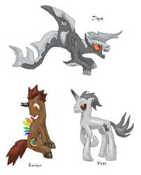 Size: 1024x1272 | Tagged: safe, kaiju pony, barugon, gamera (series), ponified, viras, zigra