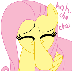Size: 1042x1030 | Tagged: safe, edit, fluttershy, g4, jimmy durante, nose, wat