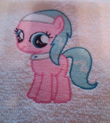 Size: 612x683 | Tagged: safe, artist:ethepony, aloe, earth pony, pony, g4, craft, embroidery, filly
