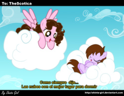 Size: 3300x2550 | Tagged: safe, artist:shinta-girl, oc, oc only, oc:shinta pony, spanish, translated in the comments