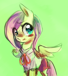 Size: 583x652 | Tagged: safe, artist:spanish-scoot, fluttershy, g4, clothes, female, solo