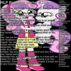 Size: 2000x2000 | Tagged: safe, applejack, derpy hooves, dinky hooves, fluttershy, king sombra, pinkie pie, queen chrysalis, rainbow dash, rarity, sunset shimmer, sweetie belle, twilight sparkle, twinkleshine, human, g4, birthday game, exploitable meme, human ponidox, pinkamena diane pie