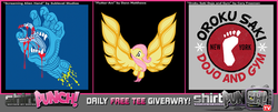 Size: 960x388 | Tagged: safe, fluttershy, g4, clothes, shirtpunch, t-shirt