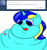 Size: 656x700 | Tagged: safe, artist:watertimdragon, oc, oc only, oc:jester bells, ask, fat, morbidly obese, obese, portrait, solo, tumblr