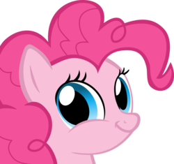 Size: 1671x1568 | Tagged: safe, pinkie pie, earth pony, pony, g4, close-up, female, looking at you, mare, meme, simple background, smiling, solo, transparent background, twiface, vector, wrong neighborhood