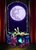 Size: 762x1049 | Tagged: safe, artist:jabbie64, fluttershy, bat pony, pony, vampire, g4, colored pupils, curtains, fangs, female, flutterbat, looking at you, mare in the moon, moon, on back, race swap, solo, spread wings, window