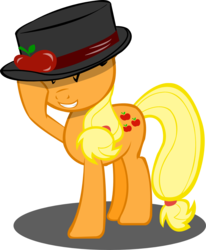 Size: 1317x1595 | Tagged: safe, artist:riskytheart, applejack, g4, female, hat, simple background, solo, transparent background, vector