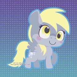 Size: 450x450 | Tagged: safe, artist:miss-glitter, derpy hooves, pegasus, pony, g4, female, mare, solo