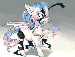 Size: 900x675 | Tagged: safe, artist:bakki, bat pony, pony, solo