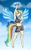 Size: 900x1440 | Tagged: safe, artist:ecchichibi, rainbow dash, human, g4, belly button, eared humanization, female, humanized, light skin, solo, tailed humanization, winged humanization