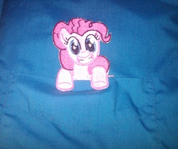 Size: 878x737 | Tagged: safe, artist:ethepony, pinkie pie, g4, embroidery, female, irl, photo, solo