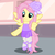 Size: 4320x4320 | Tagged: safe, artist:beavernator, fluttershy, pony, g4, absurd resolution, alternate hairstyle, ballerina, ballet, ballet slippers, bipedal, clothes, cute, dress, female, flutterina, fluttershy leotard, legs together, leotard, purple leotard, see-through, see-through skirt, shyabetes, skirt, smiling, solo, tutu