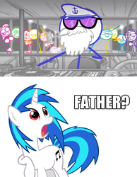 Size: 639x822 | Tagged: safe, dj pon-3, vinyl scratch, g4, dick figures, dick figures the movie, image macro
