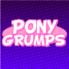 Size: 135x135 | Tagged: safe, artist:keno9988, game grumps, pony grumps, purple, text