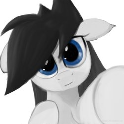 Size: 894x894 | Tagged: safe, artist:m3ales, pony, coldfire, hoofbump, solo