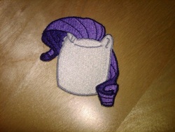 Size: 1024x768 | Tagged: safe, artist:ethepony, rarity, g4, embroidery, marshmallow, patch, rarity is a marshmallow