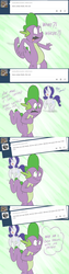 Size: 1000x4000 | Tagged: safe, artist:php120, rarity, spike, g4, ask, comic, female, male, ship:sparity, shipping, straight, the right-hand dragon, tumblr